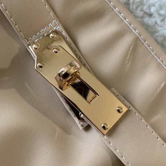 Cape Robbin Zoto Beige Closed-Toe Wedge Boots - Picture 6 of 8